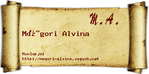 Mágori Alvina névjegykártya
